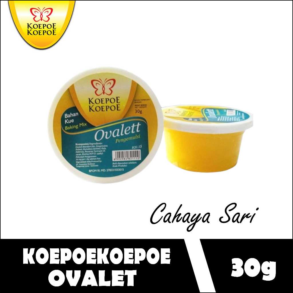 

Koepoe Koepoe Ovalet Pengemulsi 30gr Ovalette Cake Emulsifie