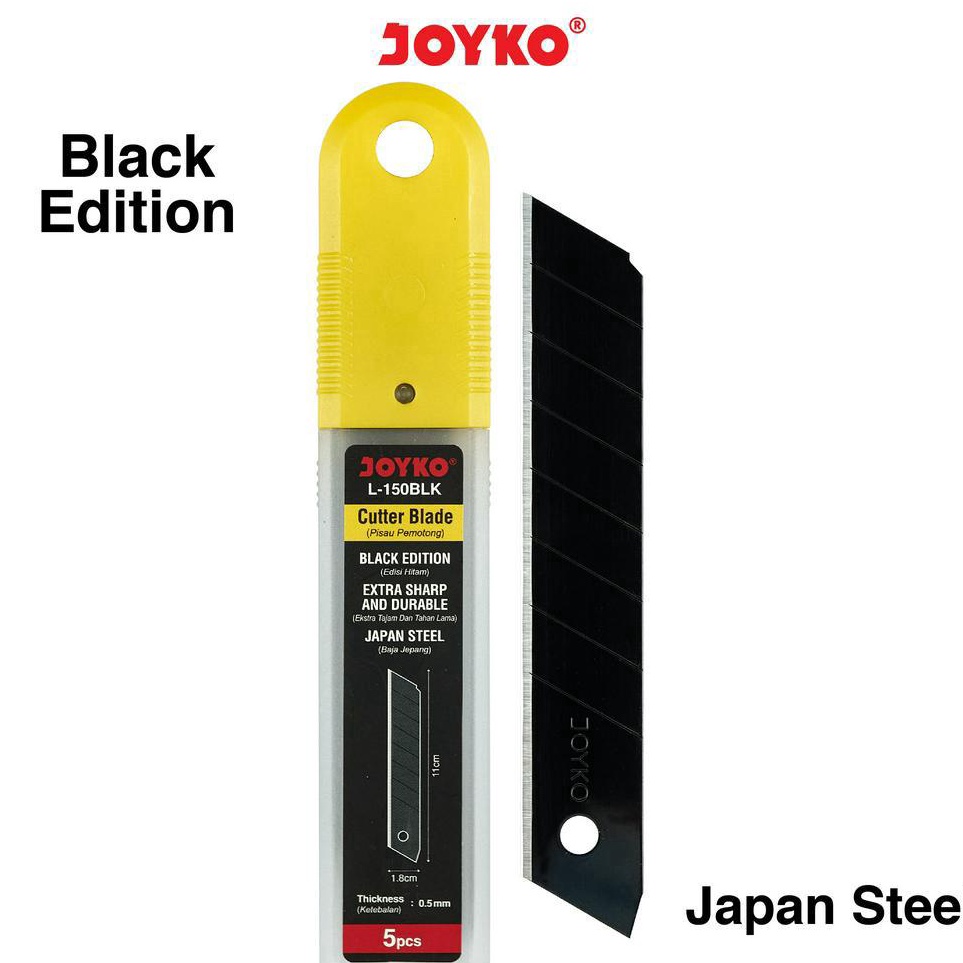 

Promo Meriah Cutter Blade Refill Isi Pisau Pemotong Joyko L15BLK Japan Steel 5Pcs