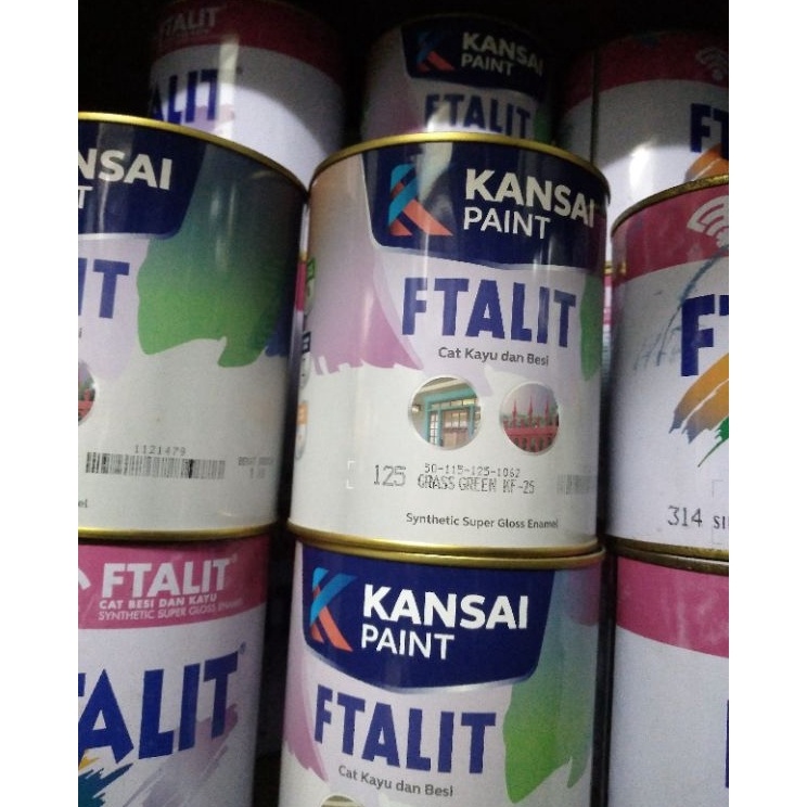 

Super Special KANSAI FTALIT 1KG CAT KAYU DAN BESI KILAPGLOSS DAN SEMI GLOSS ATAU WARNA DOFF