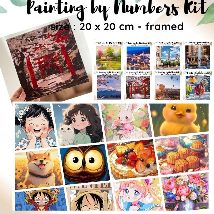 

Paling Murah mini diy paint by number kit ready jakarta painting by numbers 2x2cm world series