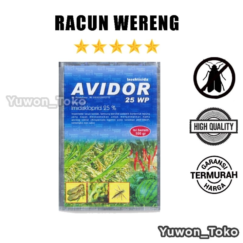 AVIDOR 25 WP (Racun Wereng) Insektisida ampuh membunuh hama wereng coklat, racun kutu daun, racun ha