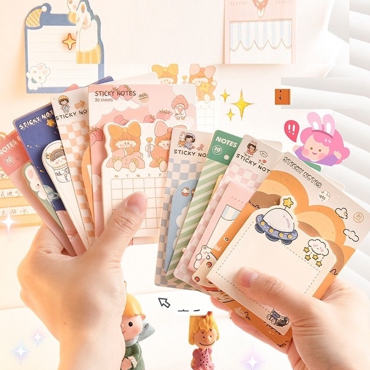 

Diskon Spesial 4 Pack 16 Lembar Memo Pad Sticky Notes Bermotif Notepad Gmall GMST52