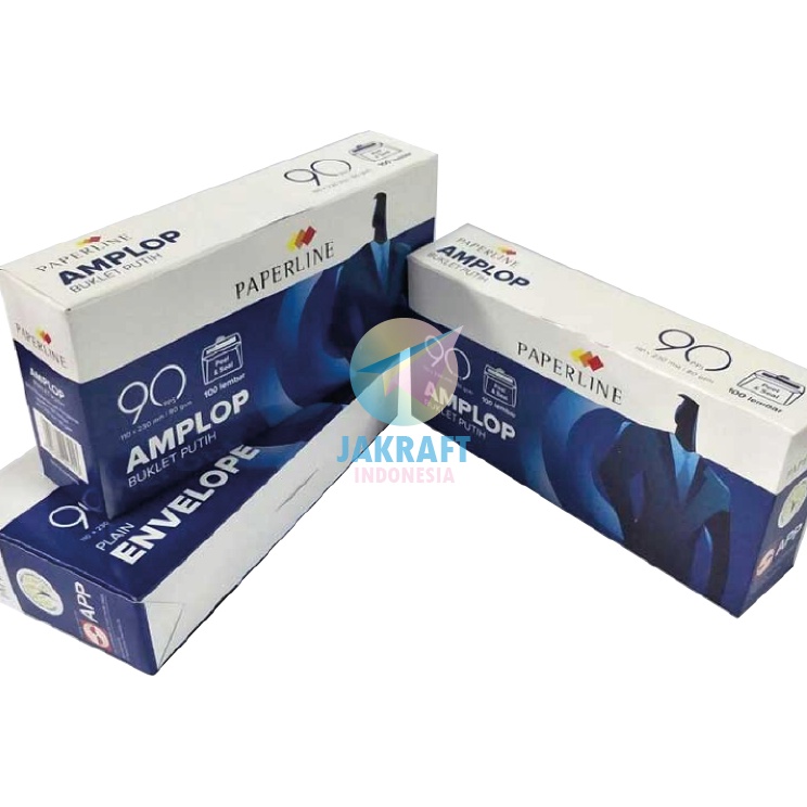 

Baru Irit 1 Pcs Amplop Putih Polos PAPERLINE 9 PPS DL Ukuran Besar 11 x 23 mm Tebal 8 Gsm