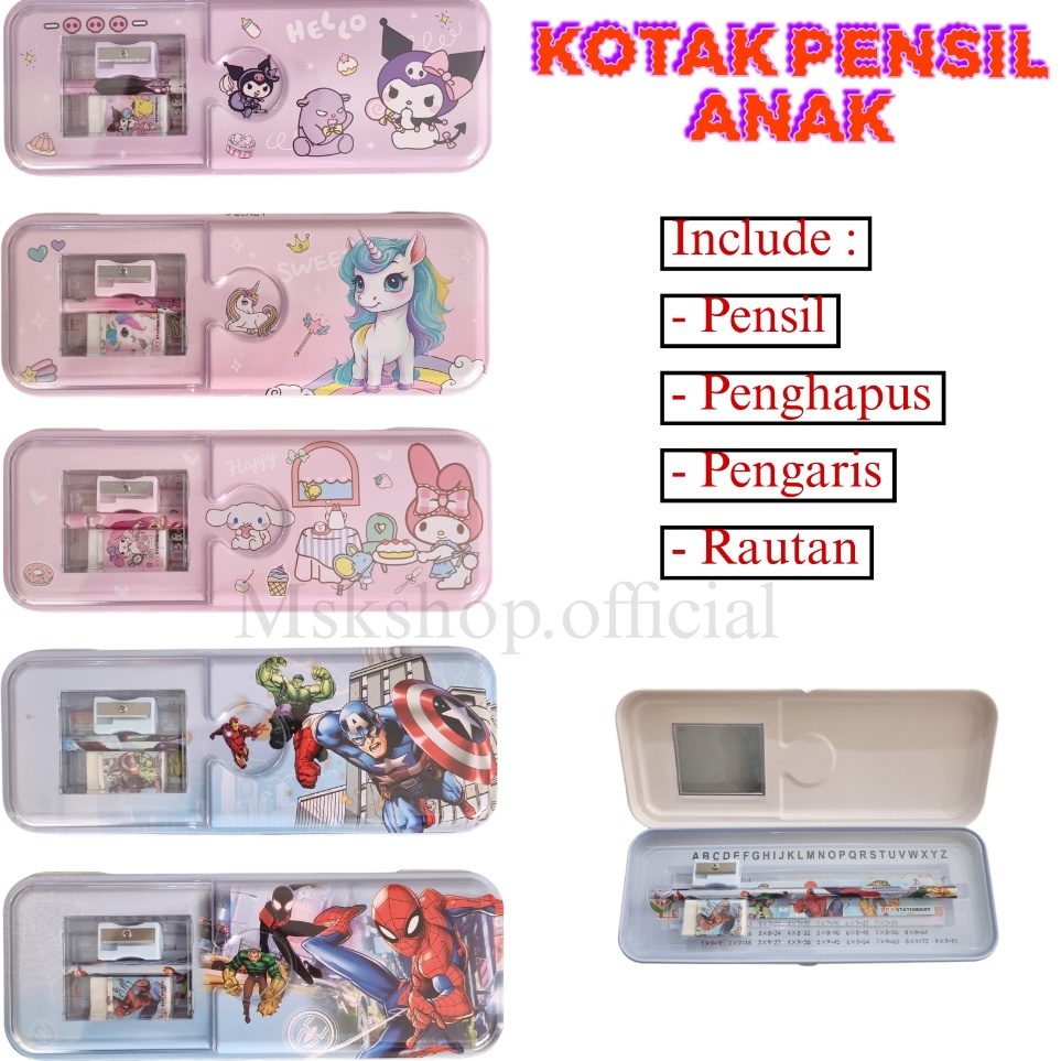 

Obral Meriah KOTAK PENSIL ANAK KARAKTER KOTAK PENSIL KALENG MOTIF KARTUN TEMPAT PENSIL PENSIL CASE