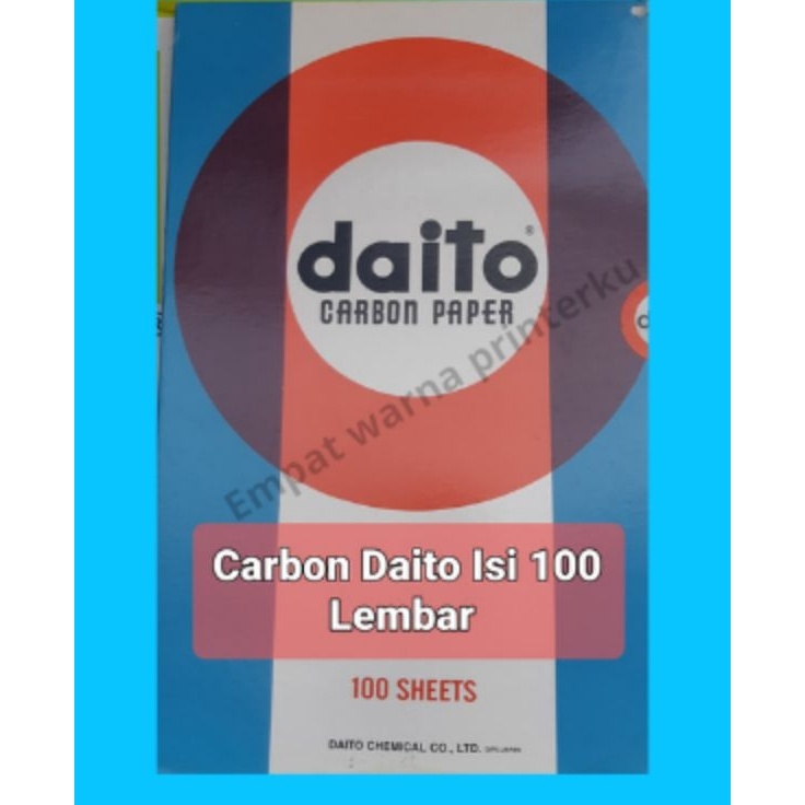 

Paling Heboh Jual Kertas Karbon DAITO Ukuran Folio warna HITAM Isi 1 Lembar satu Muka