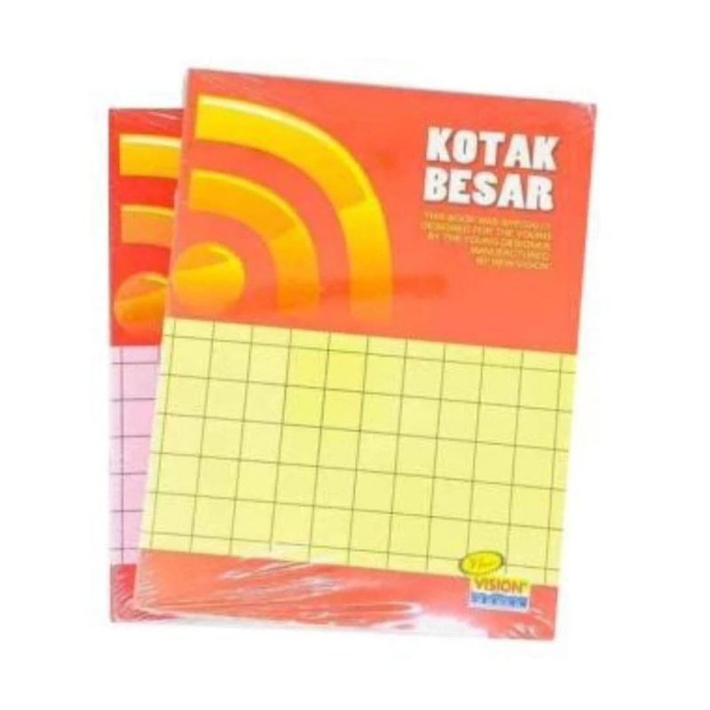 

[PCS] BUKU TULIS KOTAK BESAR VISION 30 LEMBAR