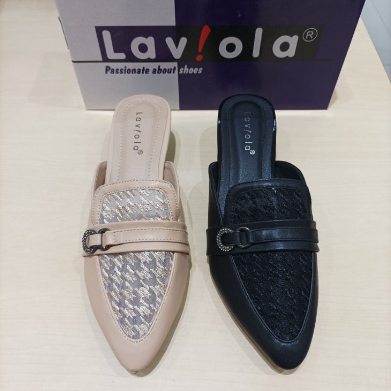 SANDAL SELOP WANITA LAVIOLA HAK KOTAK 3CM