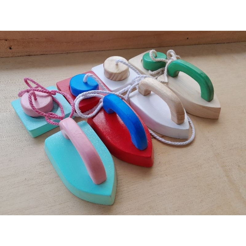 Mainan kayu setrika dan colokan | Meja setrika | Mainan kayu | Kado anak | Hadiah ulang tahun | Wood