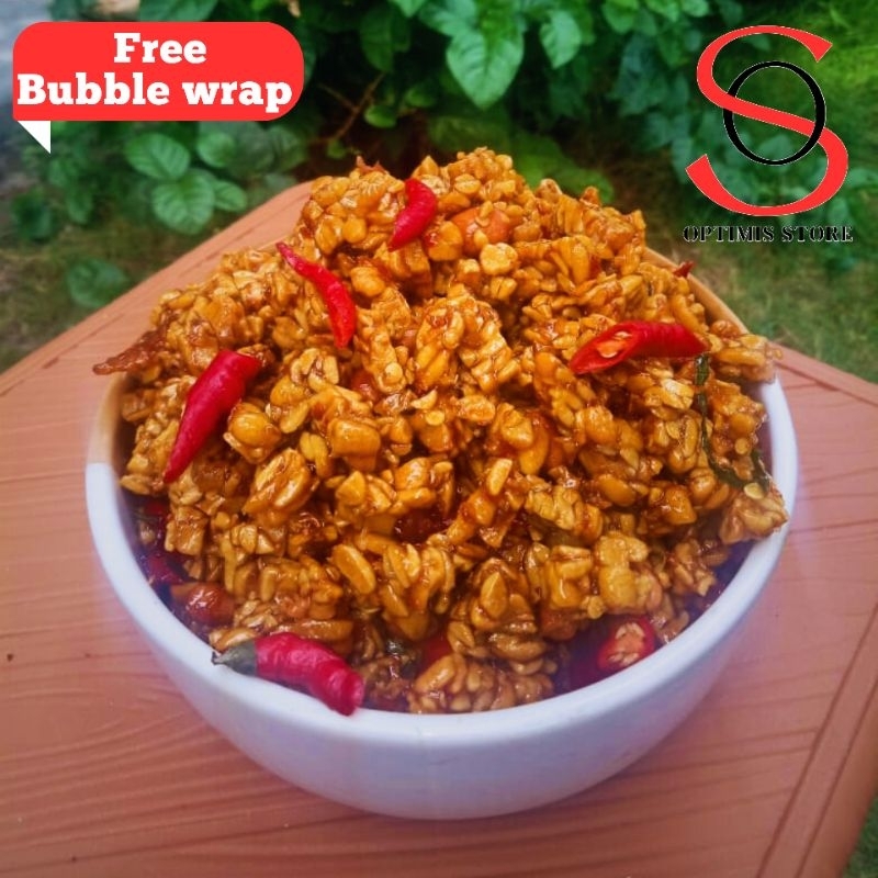 

Kering tempe orek bumbu balado spesial 250 gr pedas manis
