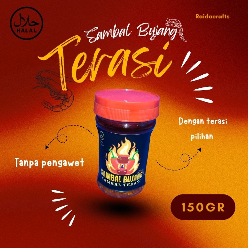 

Sambal terasi ulek 150gr - sambal botol - sambal rumahan