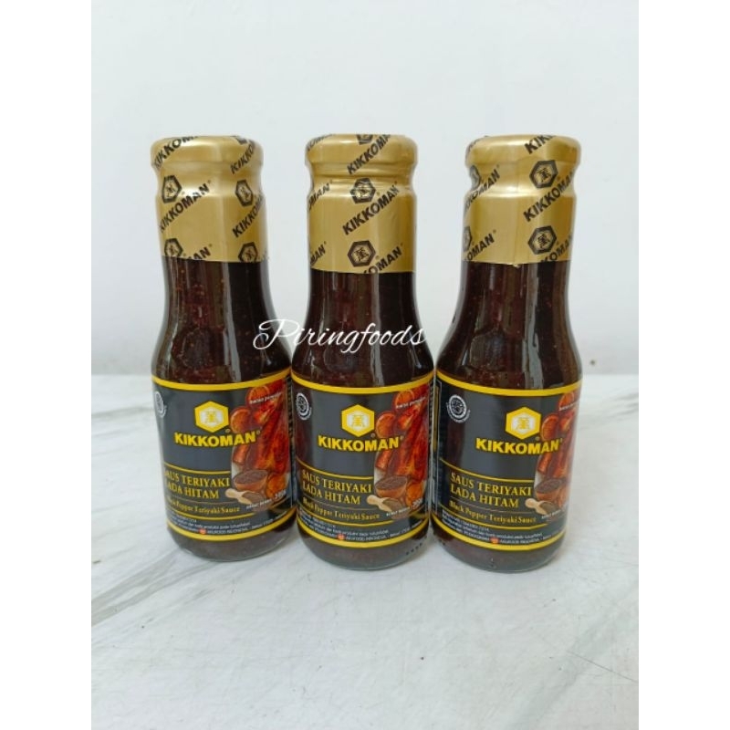 

KIKKOMAN TERIYAKI LADA HITAM SAUCE HALAL 300GRAM