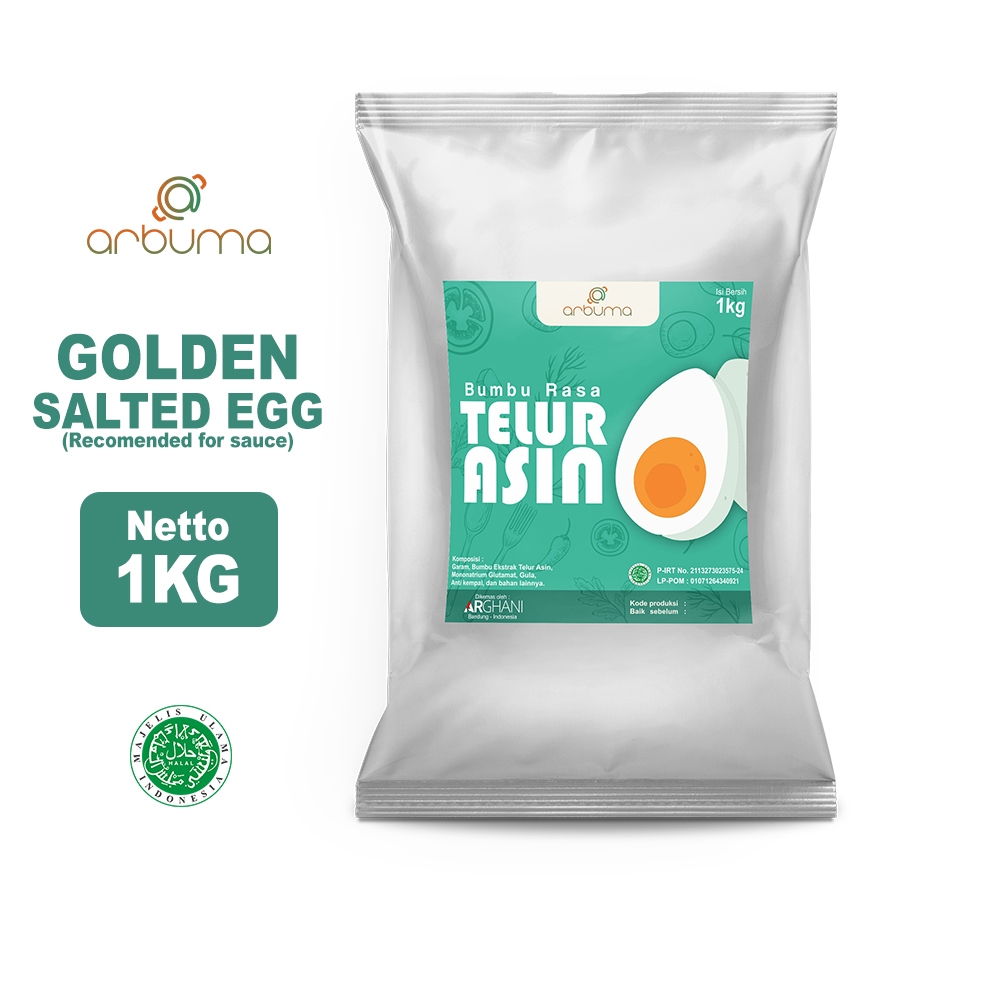 

ARBUMA Seasoning Golden Salted Egg Telur Asin Halal Bumbu Premium Bubuk Sauce Saus Instant 1kg Bumbu