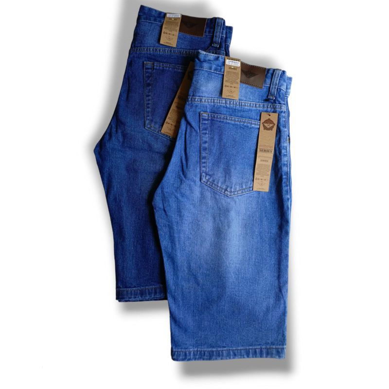 celana jeans denim pendek pria hu rider