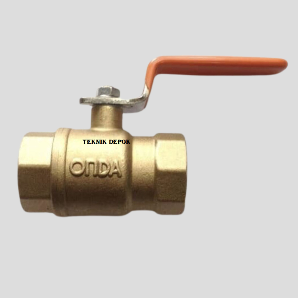 Ballvalve Kuningan 3/8 Inch ONDA Kran Sambungan Pipa Air Drat Stop Kran Keran 0.375