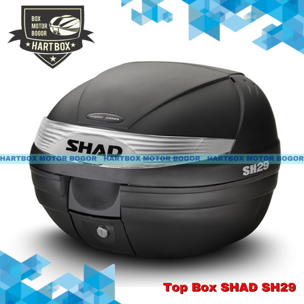 Box Motor Shad SH29 | TopBox Mini Kecil Original Shad | Box Motor warna Hitam PCX MT25 CB R15