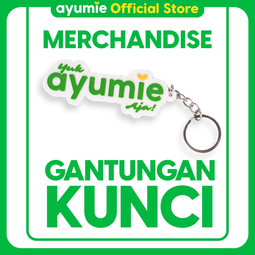 Ayumie - Gantungan Kunci Logo Ayumie Putih