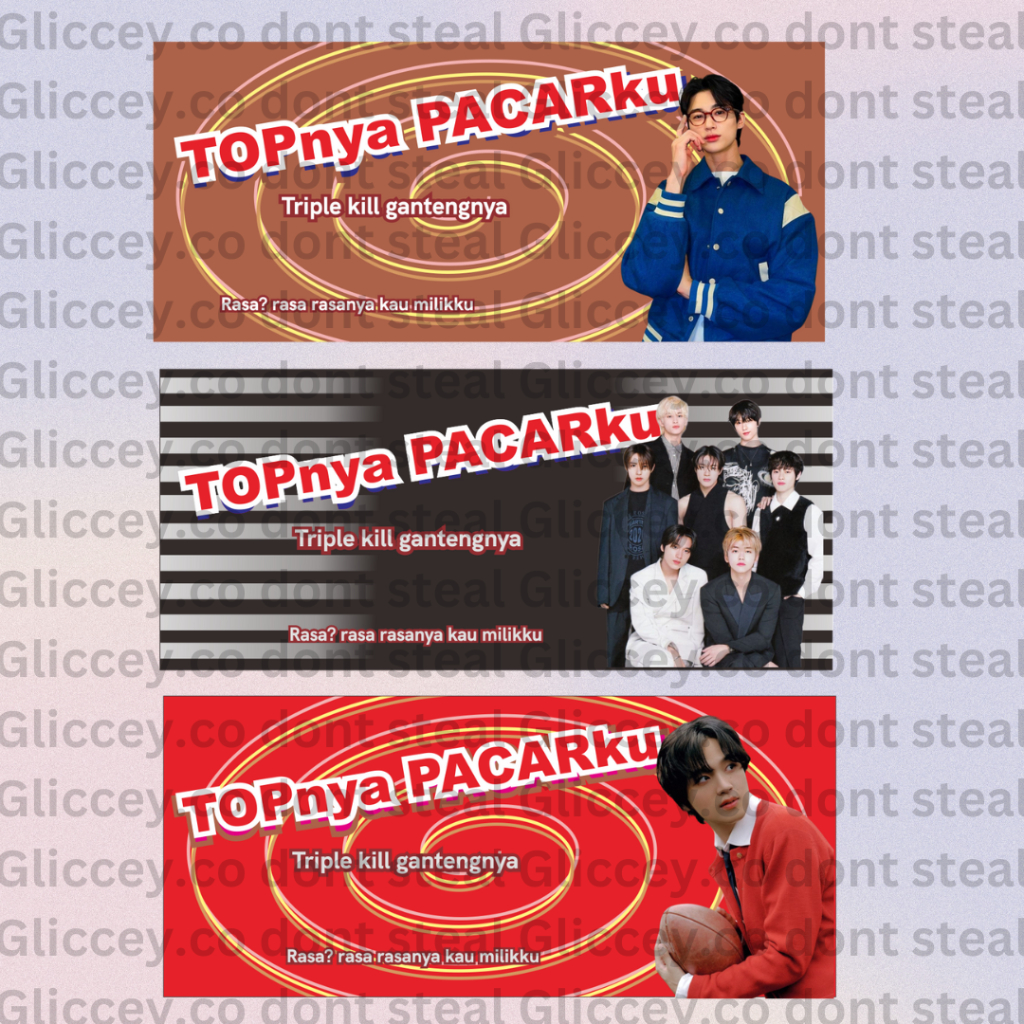 

stiker snack top || stiker freebies konser || event jepang thai kpop indo