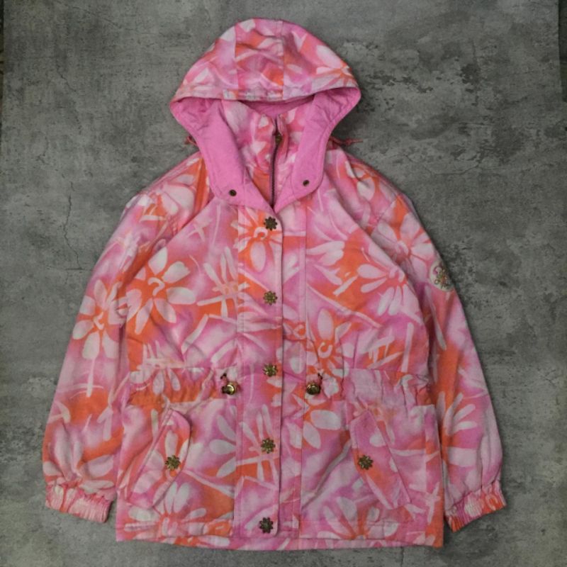 vintage jacket racing second motif flower