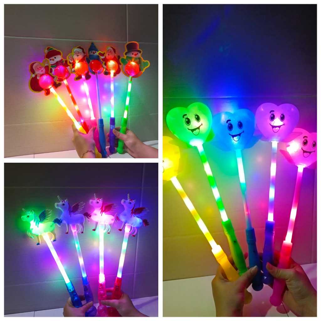 Mainan Anak Lampu /Tongkat Lampu/Stik Lampu Karakter /Suasana Lampu Yang Cantik/Kuda Pony/love