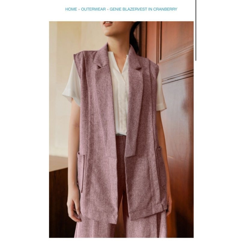 Maven genie blazer katun outer vest (preloved)