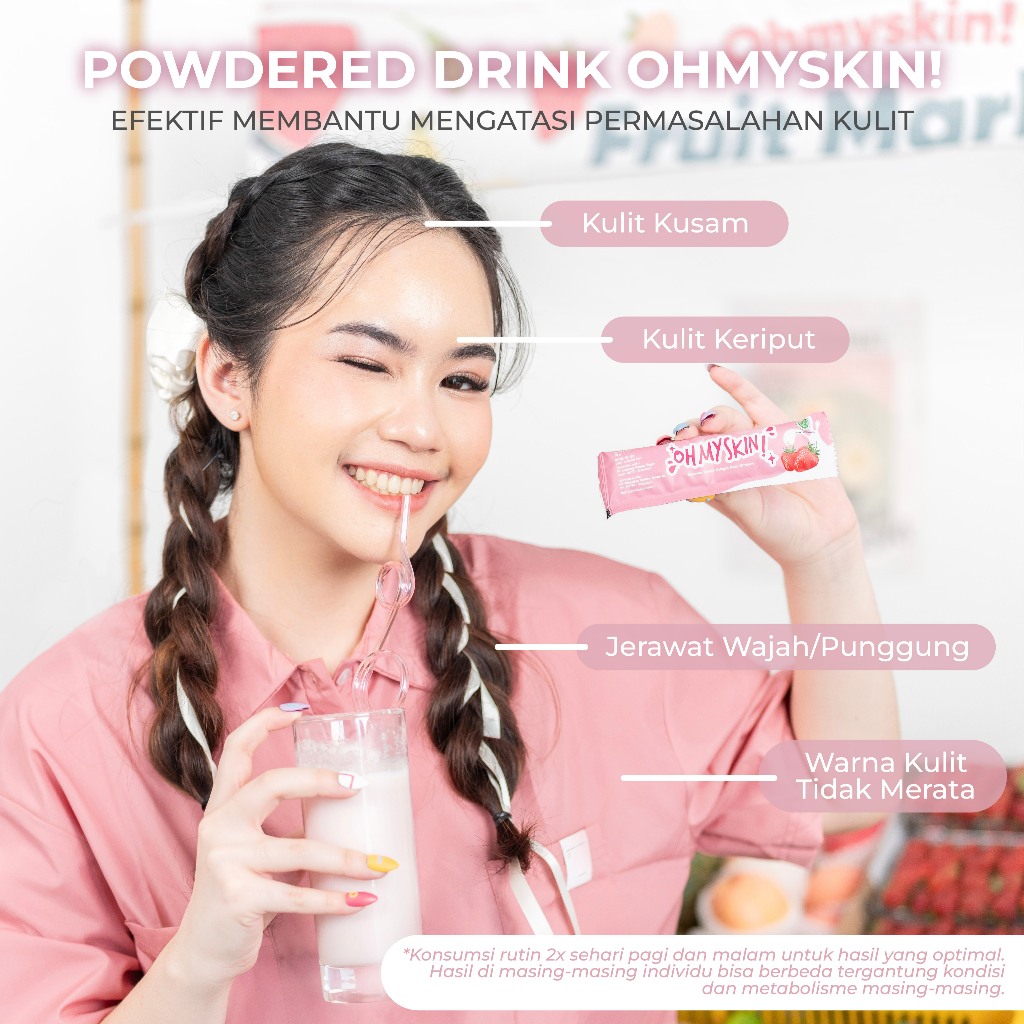 Oh My Skin! Collagen Beauty Drink BPOM / Collagen Drink Minuman Kesehatan mencerahkan kulit-2