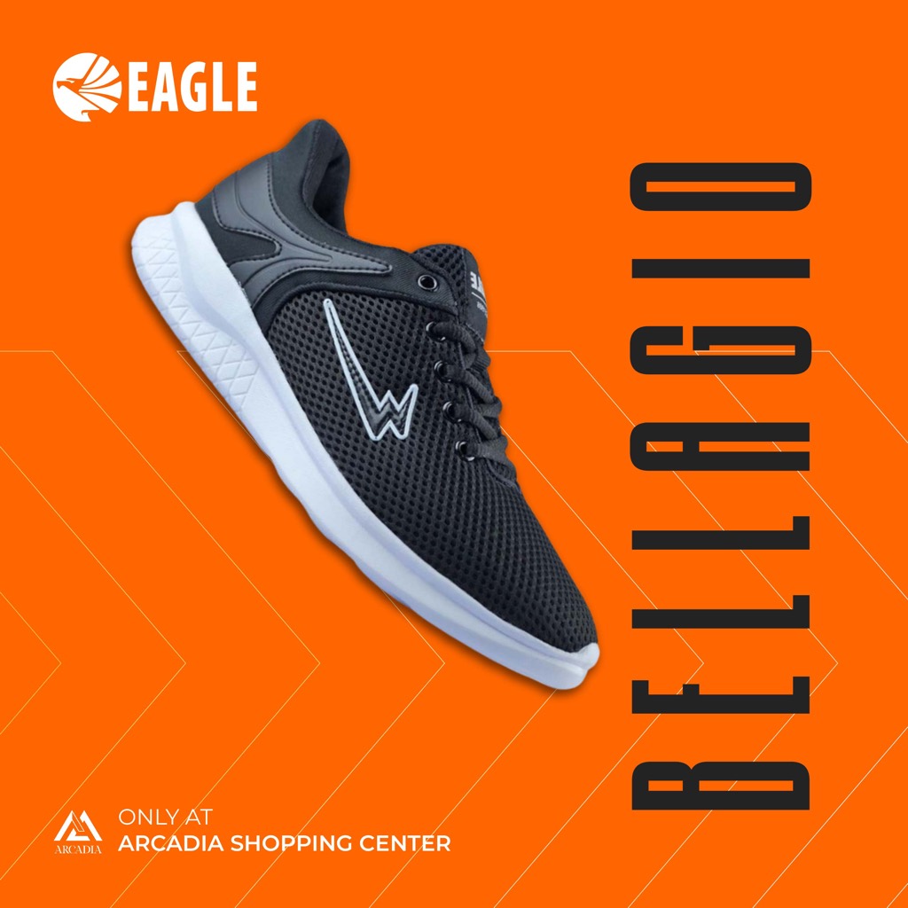 Eagle Bellagio Sepatu Casual Sekolah Kantor Kets Sneakers Pria Wanita