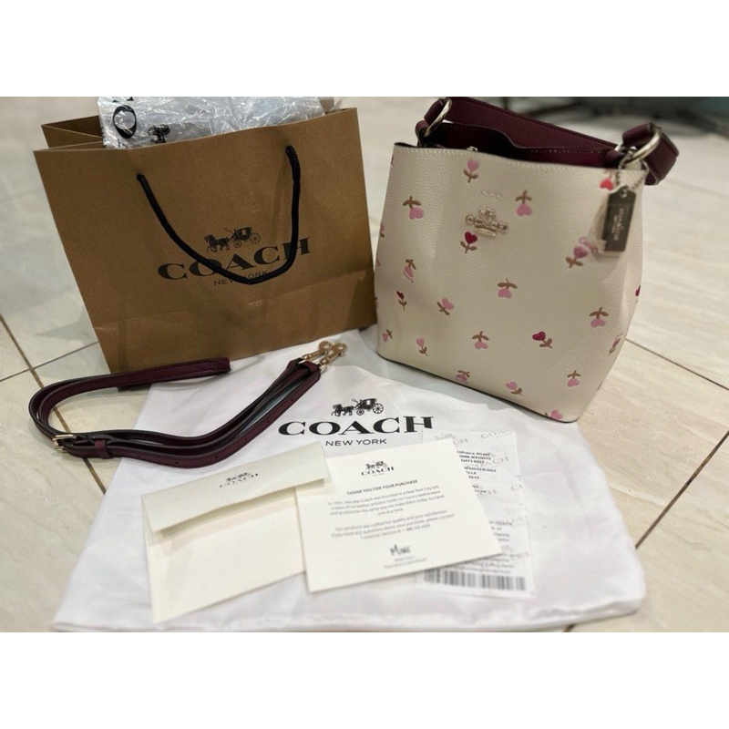 Coach Love Flower Town Bucket Bag