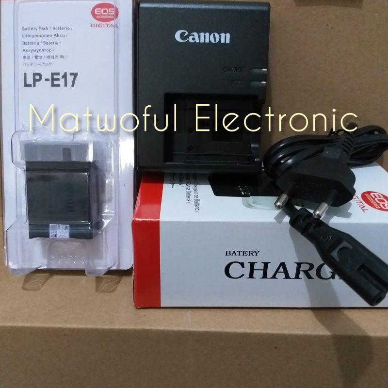 Baterai + Charger Canon EOS 750D, 760D, 800D, 850D, 200D, 250D