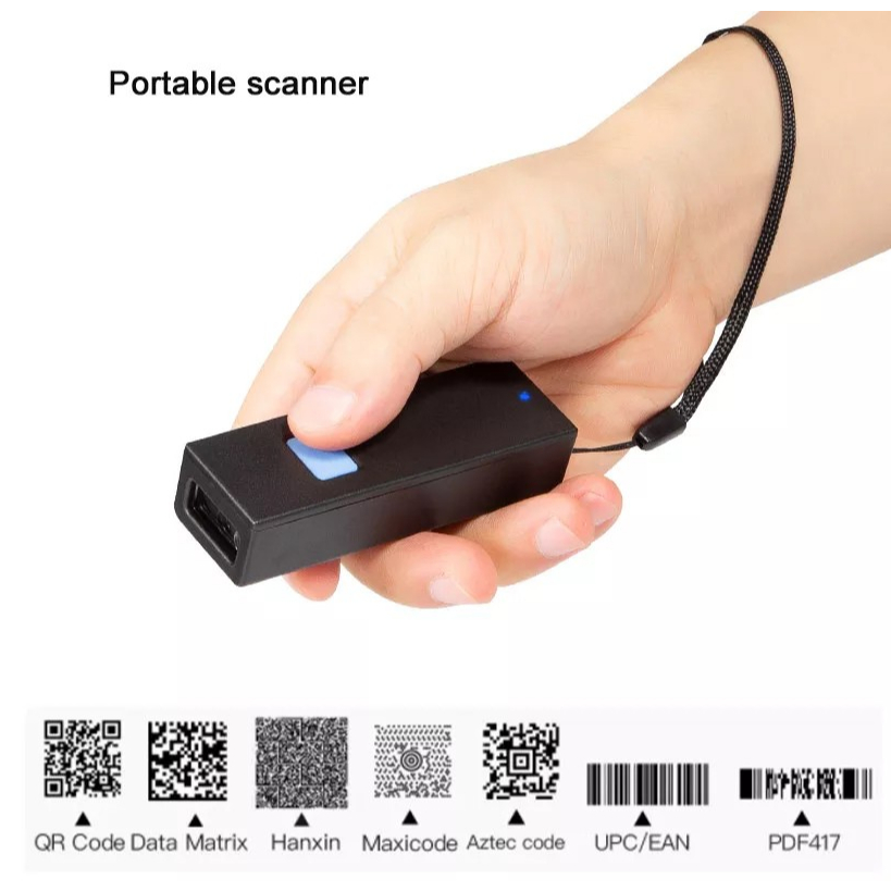BARCDOE SCANNER 2D QR CODE PORTABLE WIRELESS BLUETOOTH ANDROID IOS