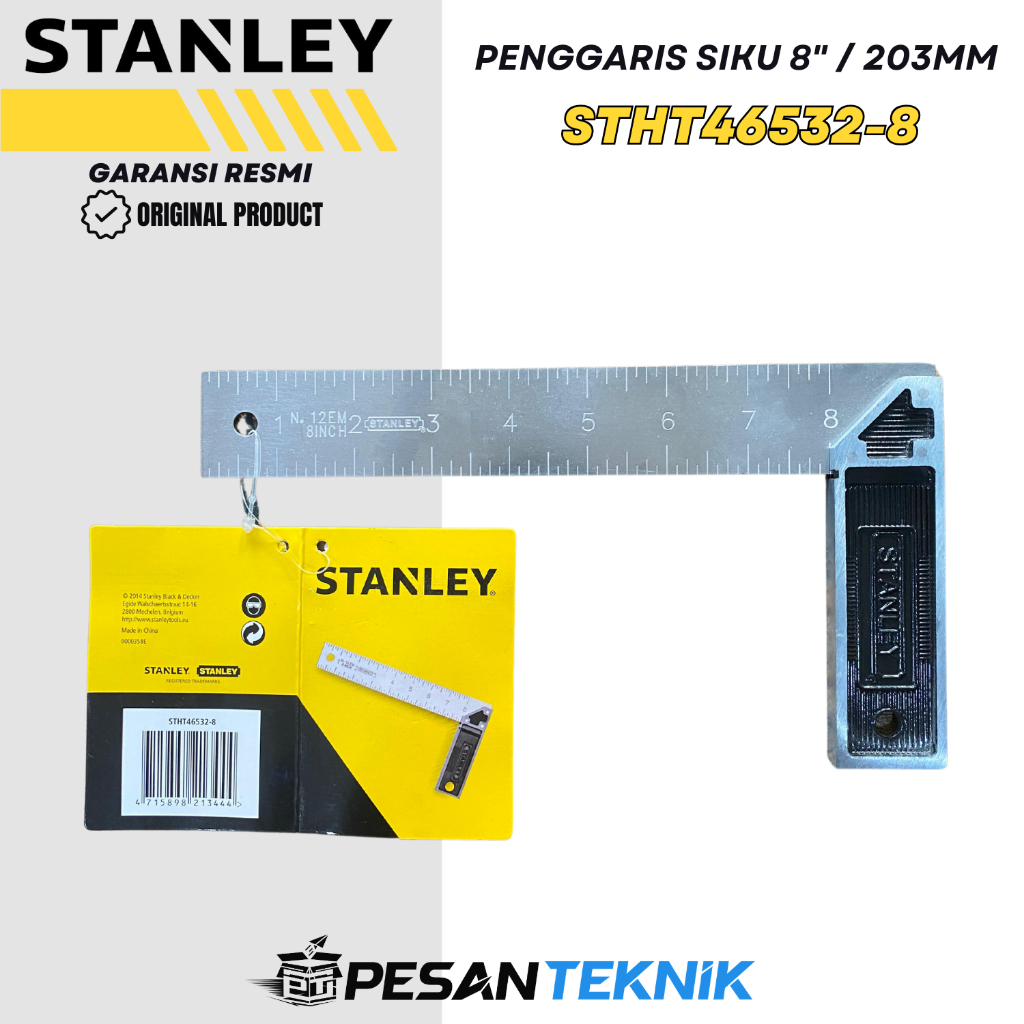 

Penggaris Suku 8 inch Try Square Professional Stanley STHT46532-8