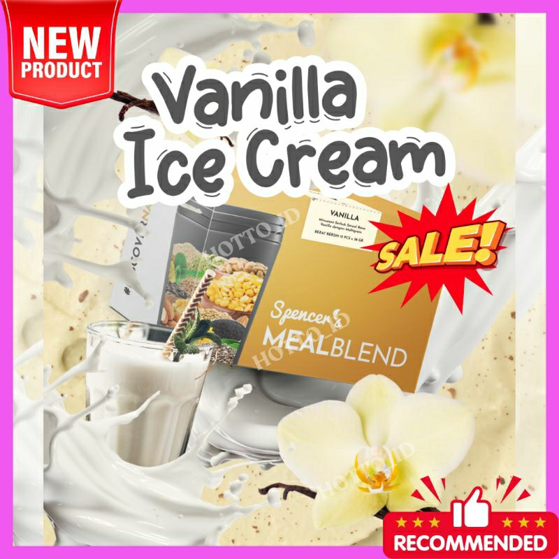 

Spencer's MEALBLEND VANILLA ICE CREAM / Spencers MEAL BLEND / Meal Replacement