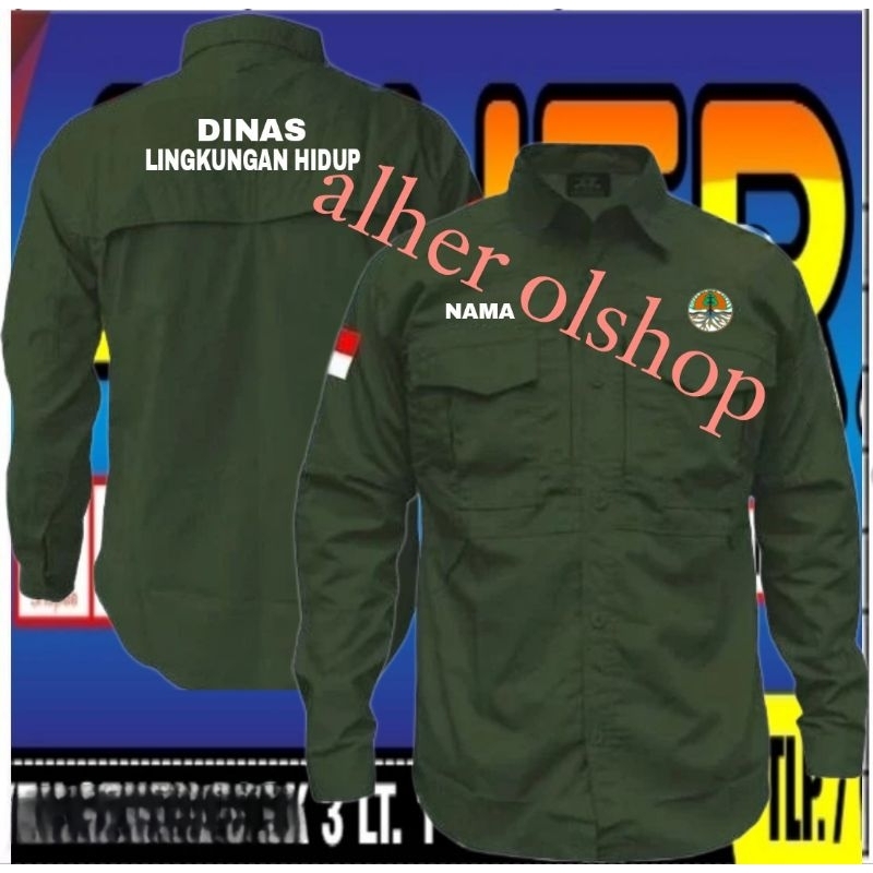 kemeja tactical dinas lingkungan hidup baju tactical dinas lingkungan hidup seragam tactical dinas l