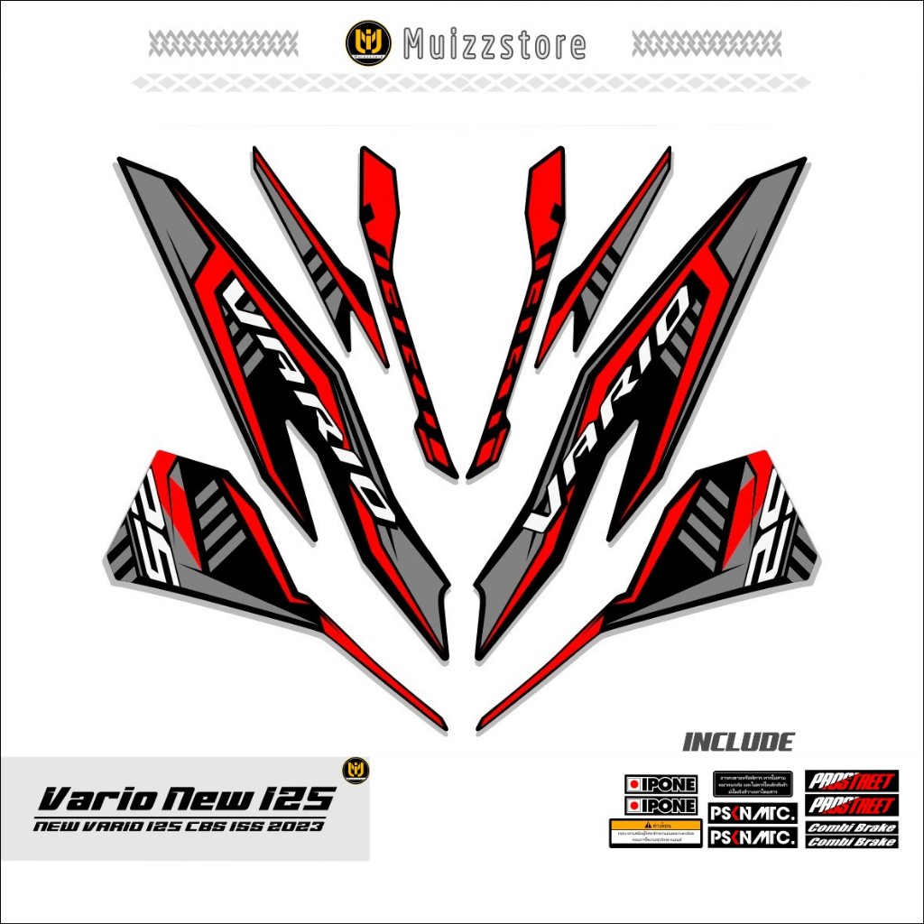 STRIPING VARIO NEW 125 / MOTIF 29 / STICKER VARIO NEW 125 CBS ISS / 2018 - 2021 / MUIZZSTORE