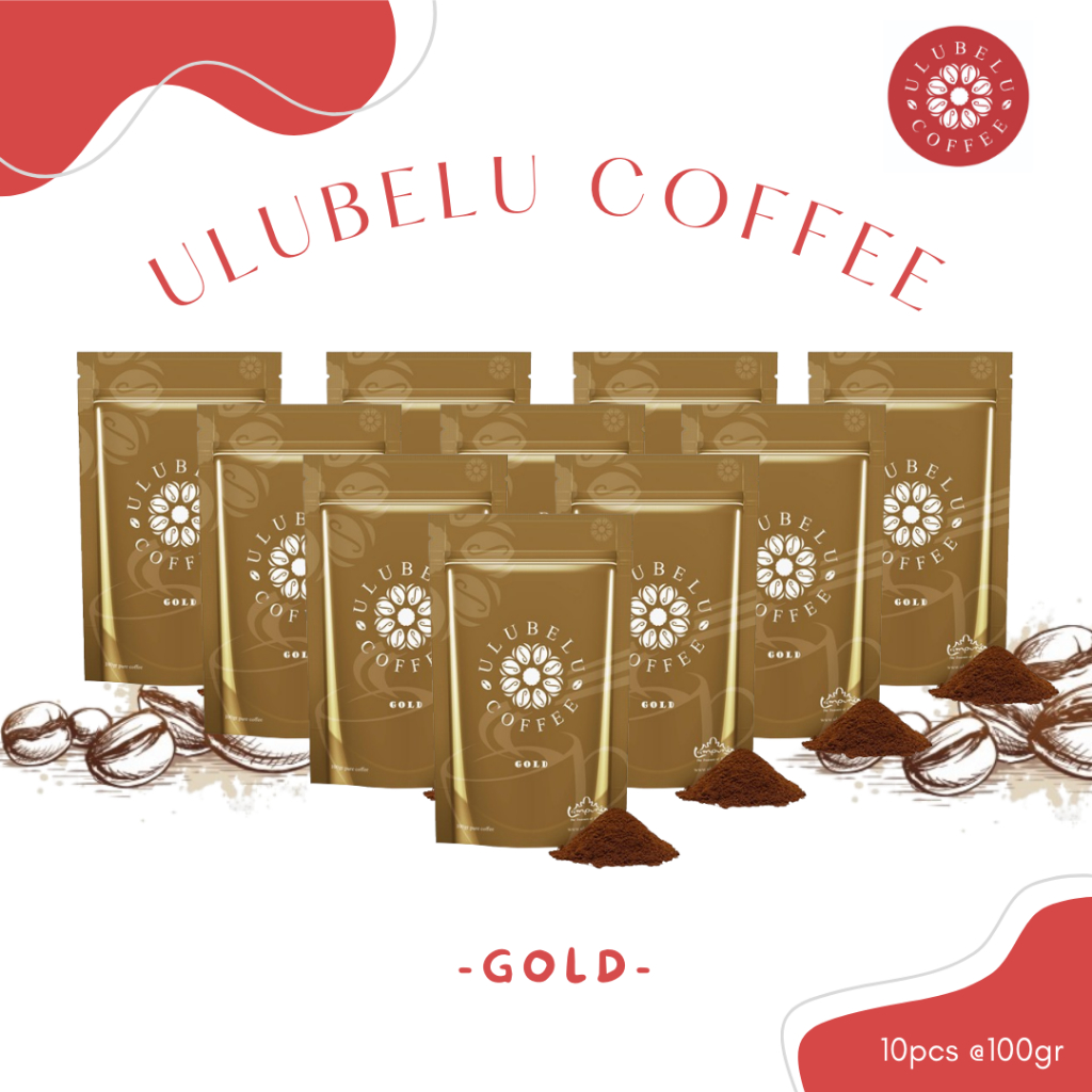 

Paket 10pcs ULUBELU COFFEE GOLD - Fine Grind - Kopi Lampung Asli