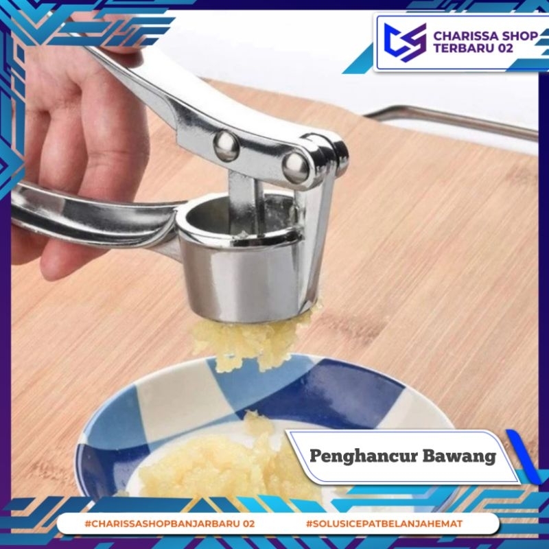 Penghancur Bawang / Penghancur Bawang Stainless Garlic Press / Alat Penghancur