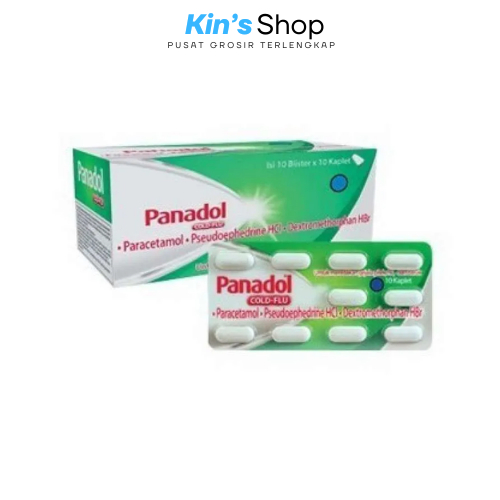 Panadol Hijau Cold & Flu 1 Box [10 Strip / Box]