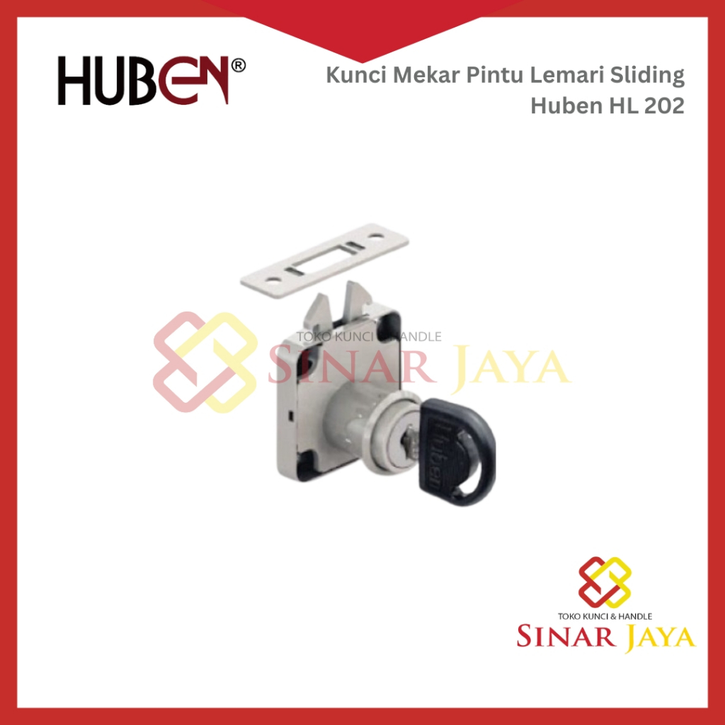 Kunci Mekar Lemari Sliding Huben HL 202