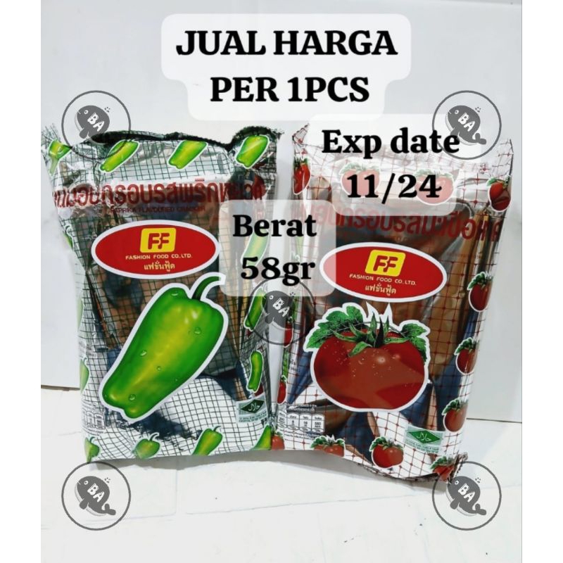 

TOMATO CRACKER THAILAND 58gr 1pc (JISOO SNACK) - HALAL SNACK // cemilan thailand