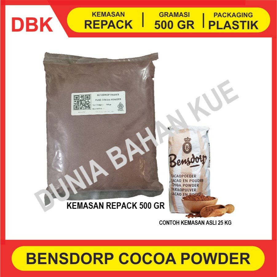 

COKLAT BUBUK BENSDORP PERANCIS REPACK 500 GR / COCOA POWDER FRANCE