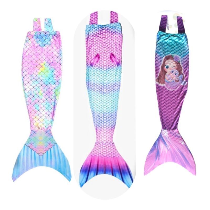 NEW Kostum Mermaid Model Terbaru Spandek Balon Monofin