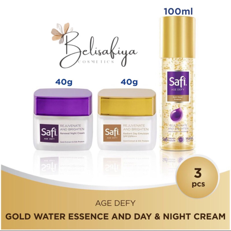 Safi Age Defy Gold Water Essence 100 ml + Day & Night Cream 40 gr