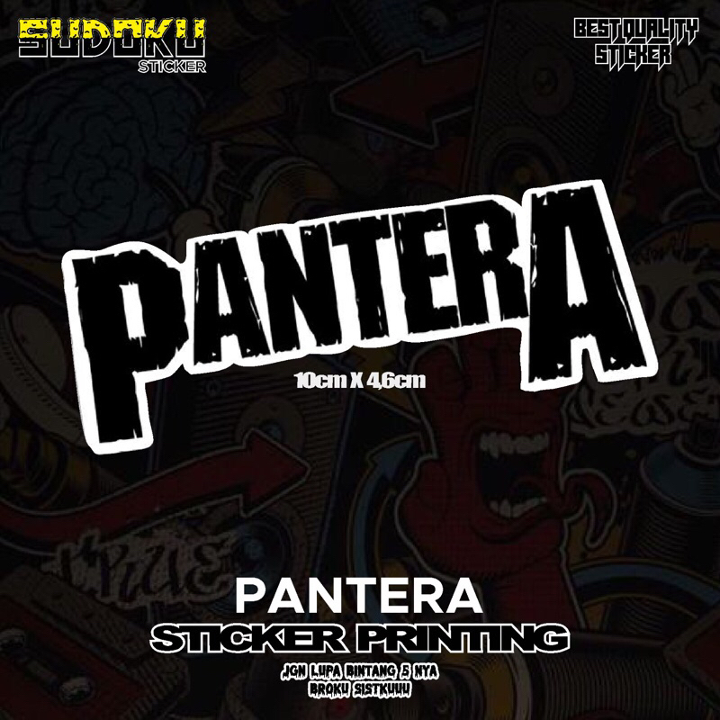 

STICKER STIKER PRINTING PANTERA BAND VIRAL