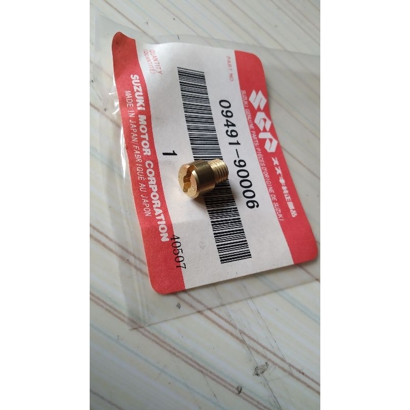 Mainjet main jet spuyer karburator Suzuki Shogun R New original Japan