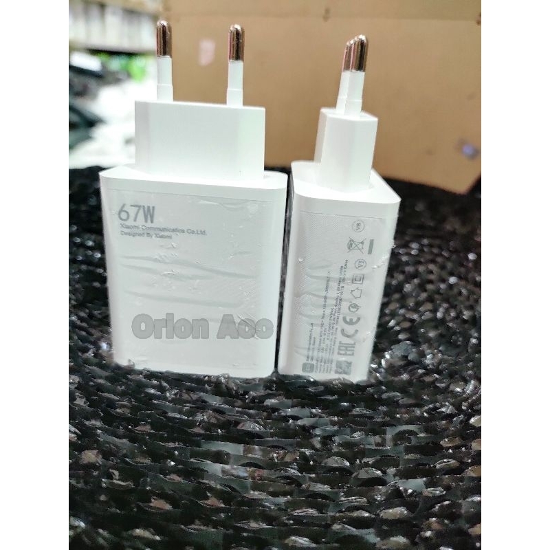 Charger/Kepala charger/Adapter Casan 67W Xiaomi Turbo Fast Charging Original USB type-C