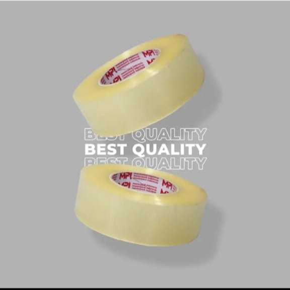 

lakban bening MPI 300 yard melekat kuat tidak mudah putus.