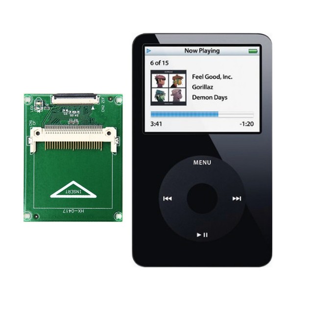 Converter Compact Flash untuk iPod Classic Gen 3rd, 4th, 5th, 6th, 7th CF To 1.8 HDD ZIF CE