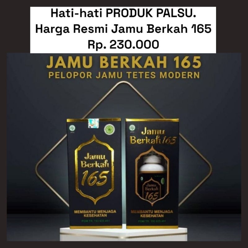 PAKET HEMAT 3 BOTOL Jamu Berkah 165 Ampuh Tuntaskan Penyakit, Berkah Jamunya, Berkah Hidupnya