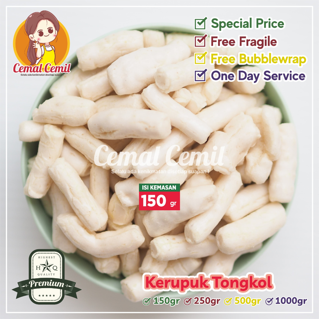 

Cemal Cemil : Kerupuk Ikan Tongkol Original 150gr-Snack/Cemilan/Camilan