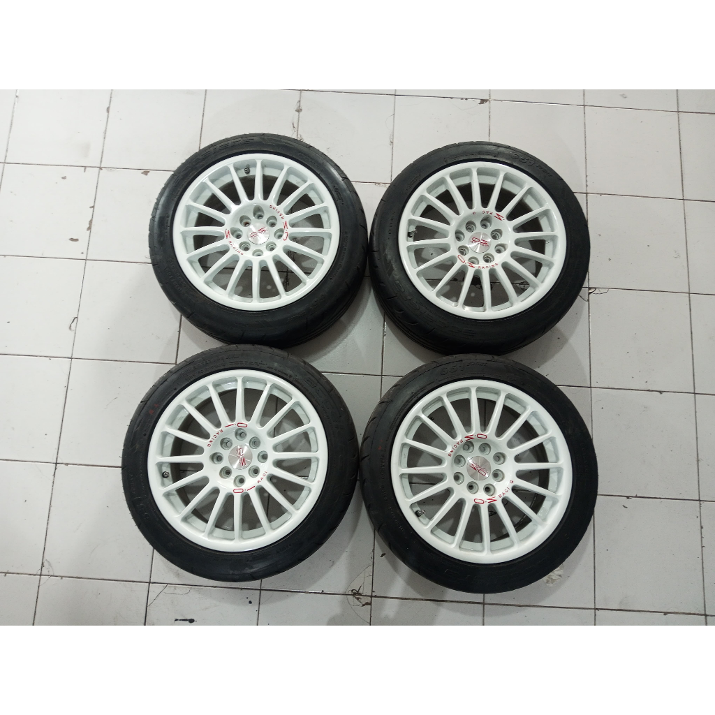 Velg Racing Ring 16 Lubang 4 OZ R16X7 8X100-114,3 ET42 BAN 195 50 R16