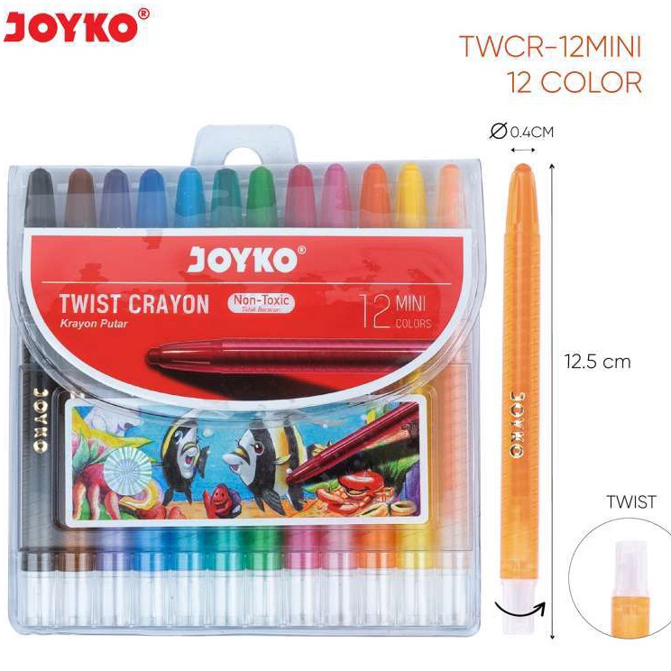 

Murah Terheboh Crayon Putar Titi Joyko 12 Mini
